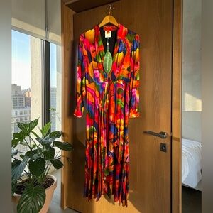 FARM Rio Multicolor Rainbow Forest Maxi Dress NWT Medium